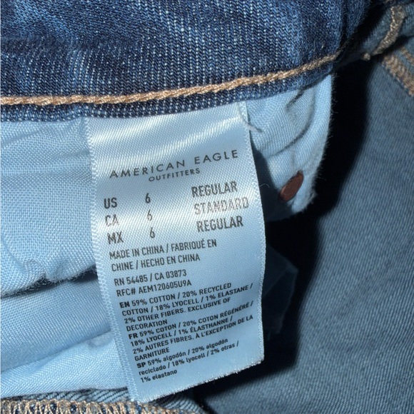 American Eagle Outfitters Dark Blue Flare Jeans - Picture 4 of 6